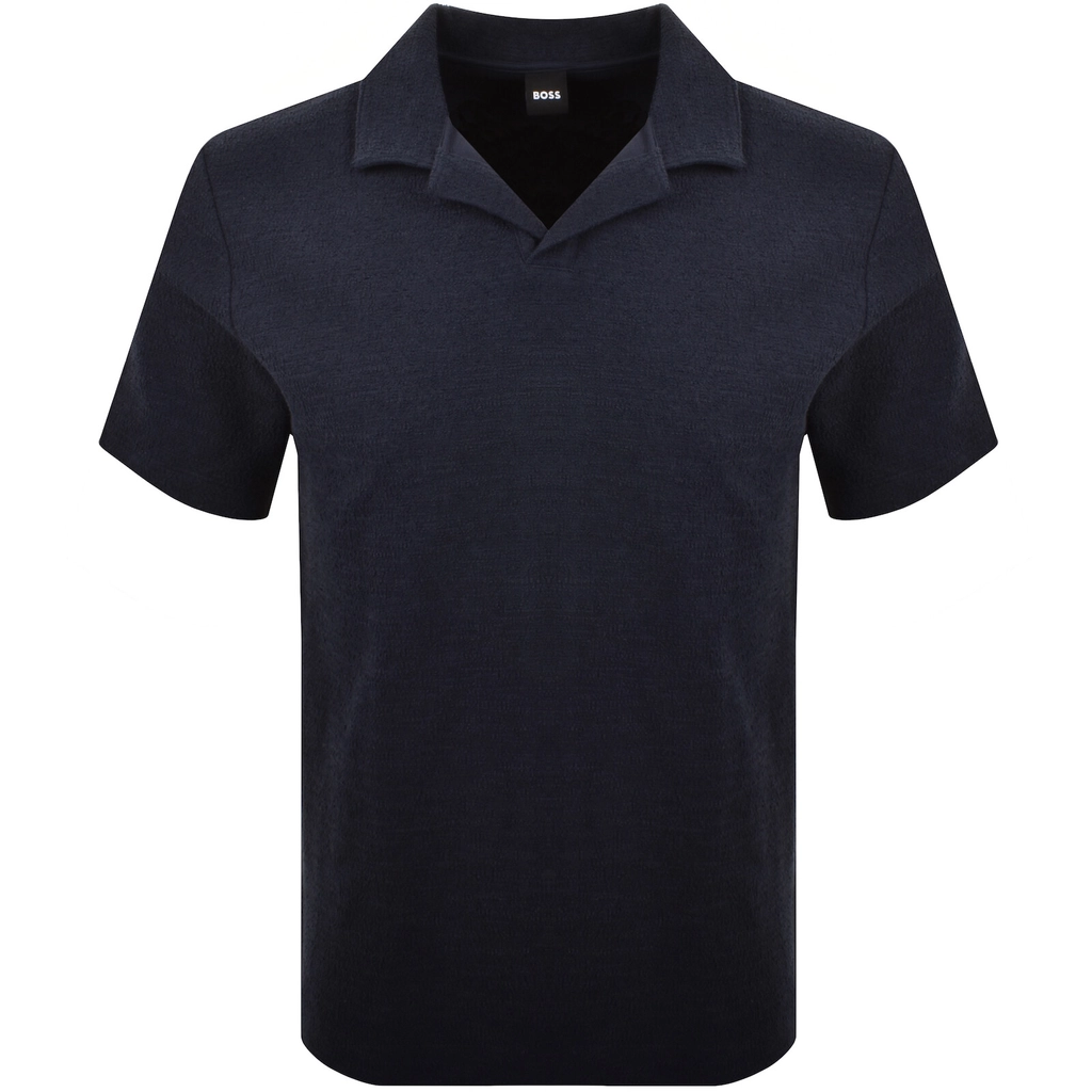 Hugo Boss BOSS C Pye 11 Terrycloth Polo Navy
